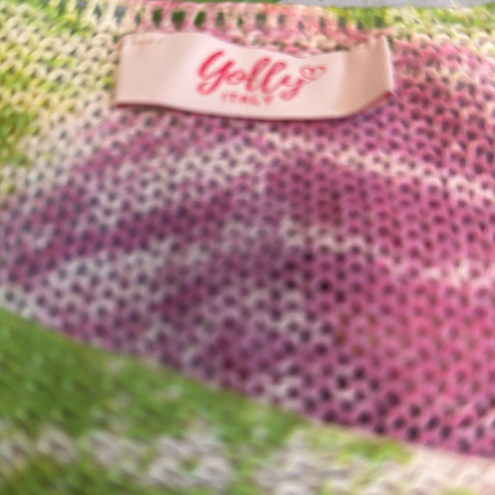 Yolly Italy Colorful Abstract Knit Sweater - Picture 3 of 6